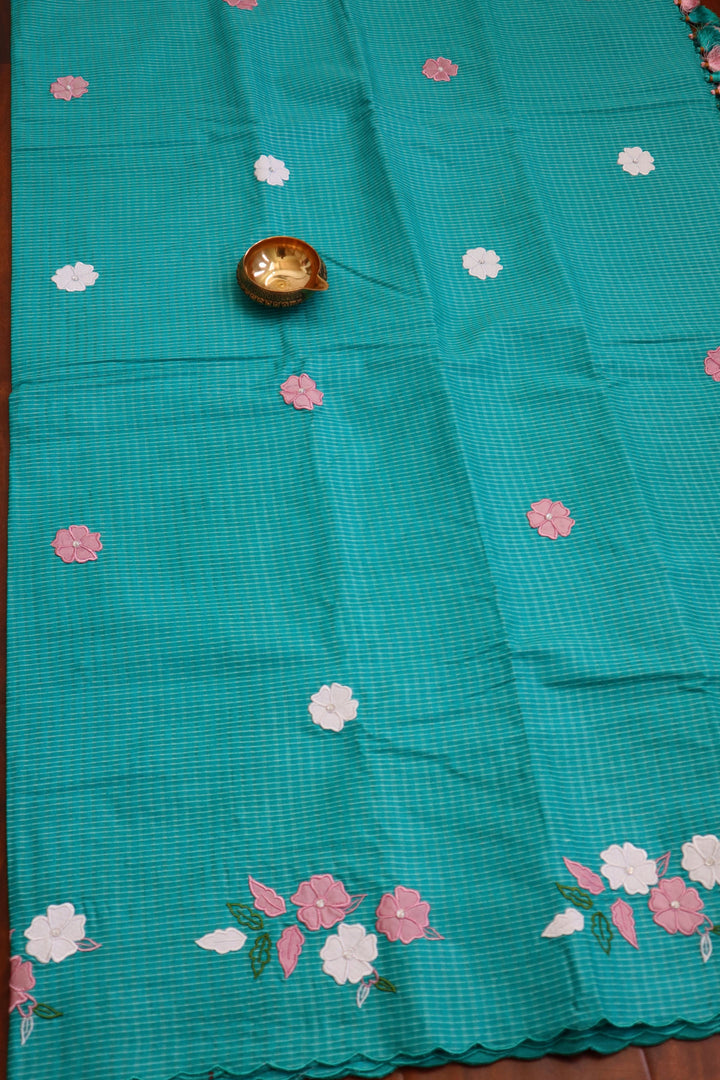 Hand Embroidered Sarees Online in USA |Tussar Silk Saree