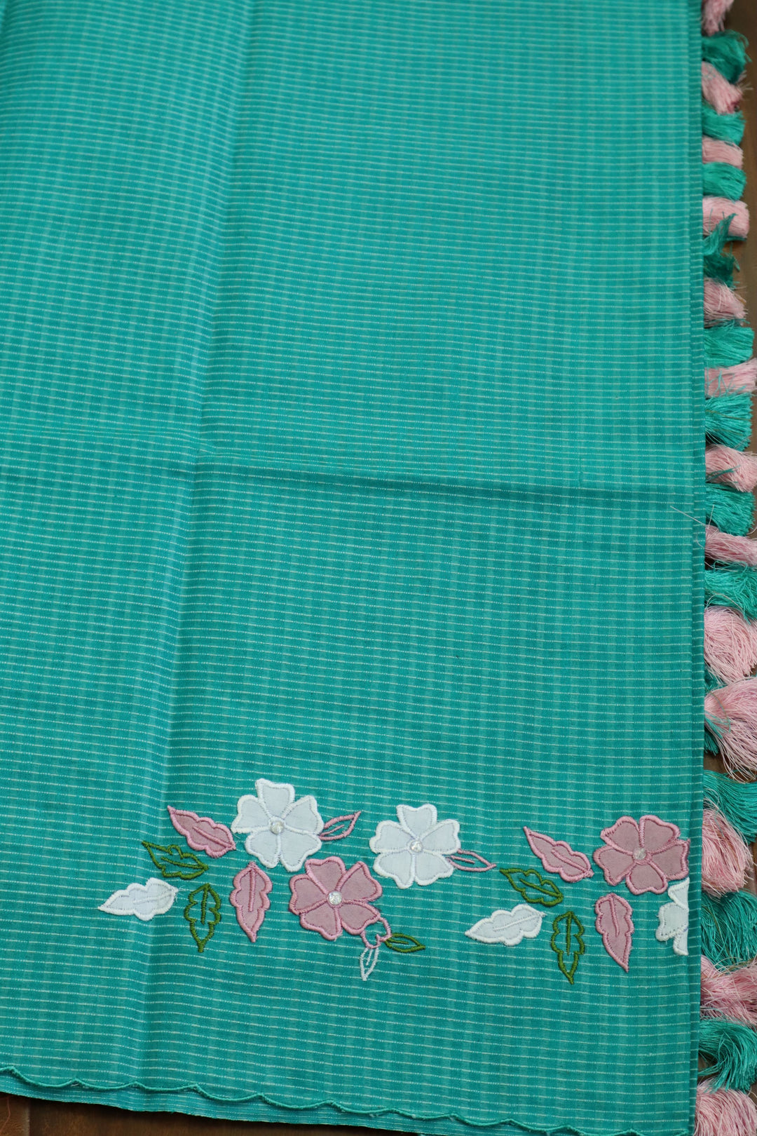 Hand Embroidered Sarees Online in USA |Tussar Silk Saree