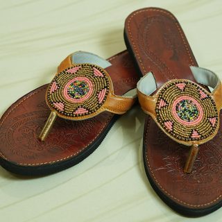 Rajasthan Bead Embellished Flats Online in USA