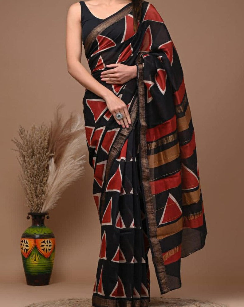 Maheswari Cotton Silk Saree