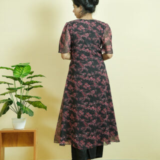 Ladies kurtas online in the USA |Printed Georgette Kurta 