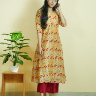 Ladies Kurta Online in USA | Chanderi Silk Kurta