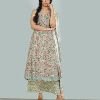 Ladies Kurta Online in USA| Hand Block Printed Cotton Kurta set