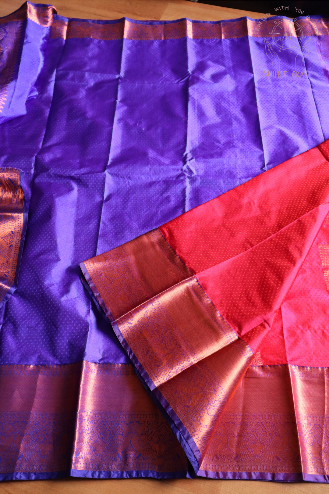 Kanchipuram Pure Silk Saree - Samudrika Pattern