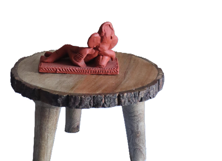 Handpainted eco-friendly Clay sleeping Ganesha