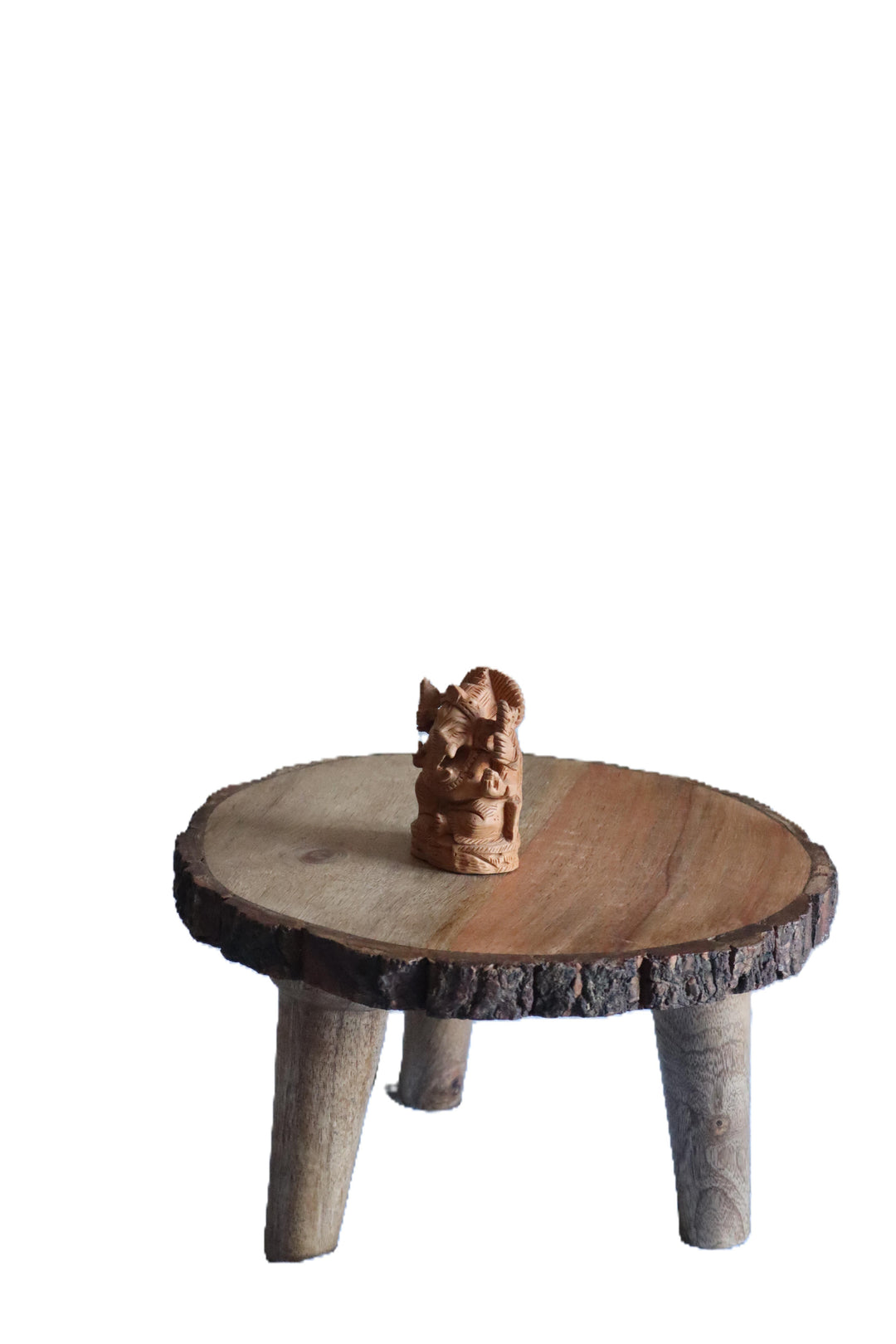 Handcrafted Wooden Ganesha Statue - Small